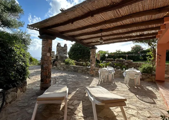 Baia Del Corsaro - New Sea Panoramic In Sardinia, Italy - 250 Mt Beach&sea Full Comfort-wifi-parking-privacy فيلة *